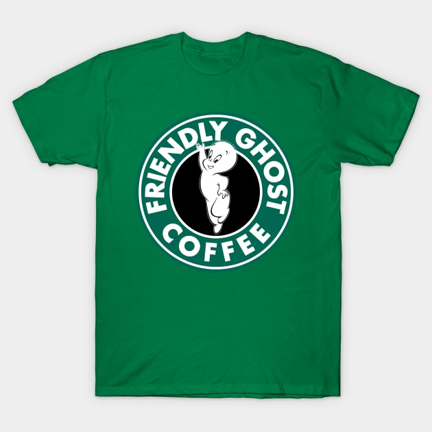 Friendly Ghost Coffee T-Shirt by peekxel